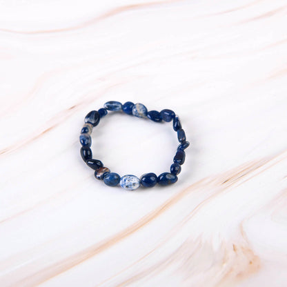 Sodalite Pebble Beaded Bracelet