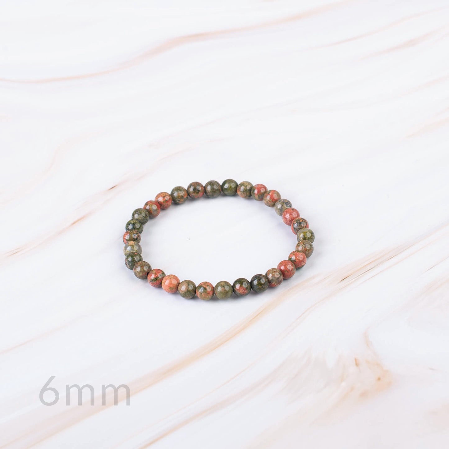 Unakite Beaded Bracelet