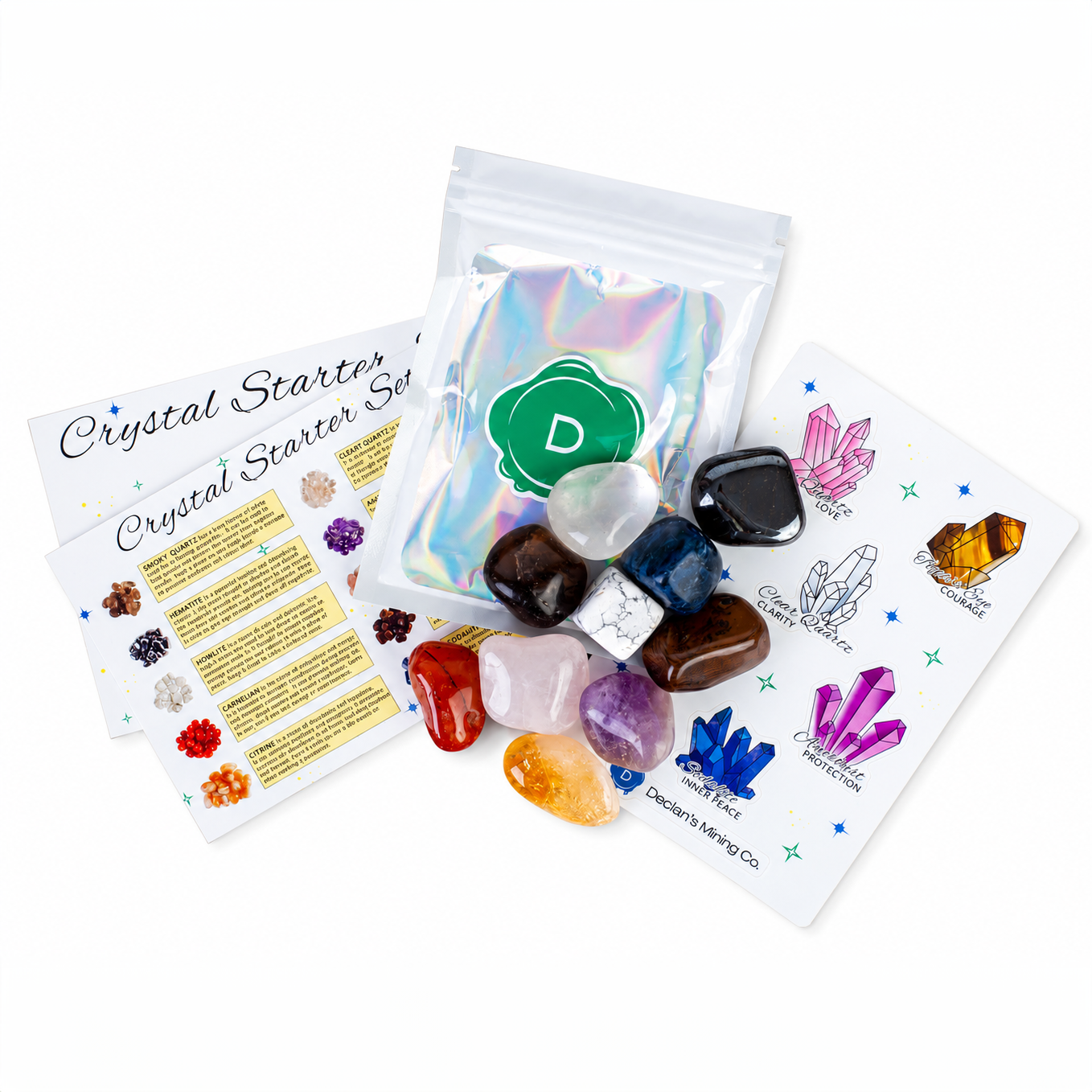assorted natural gemstones