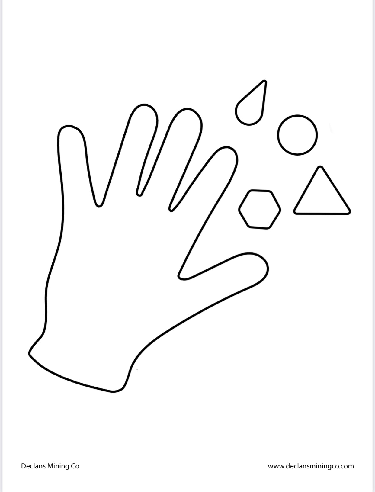 Left Hand With Shapes